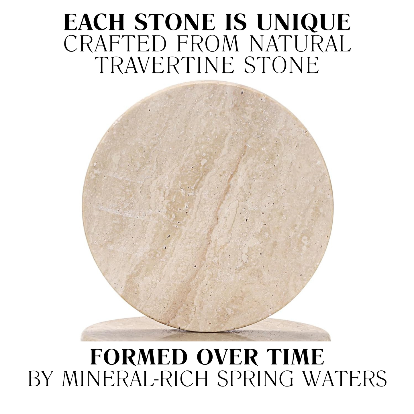 Travertine Natural Candle Stone