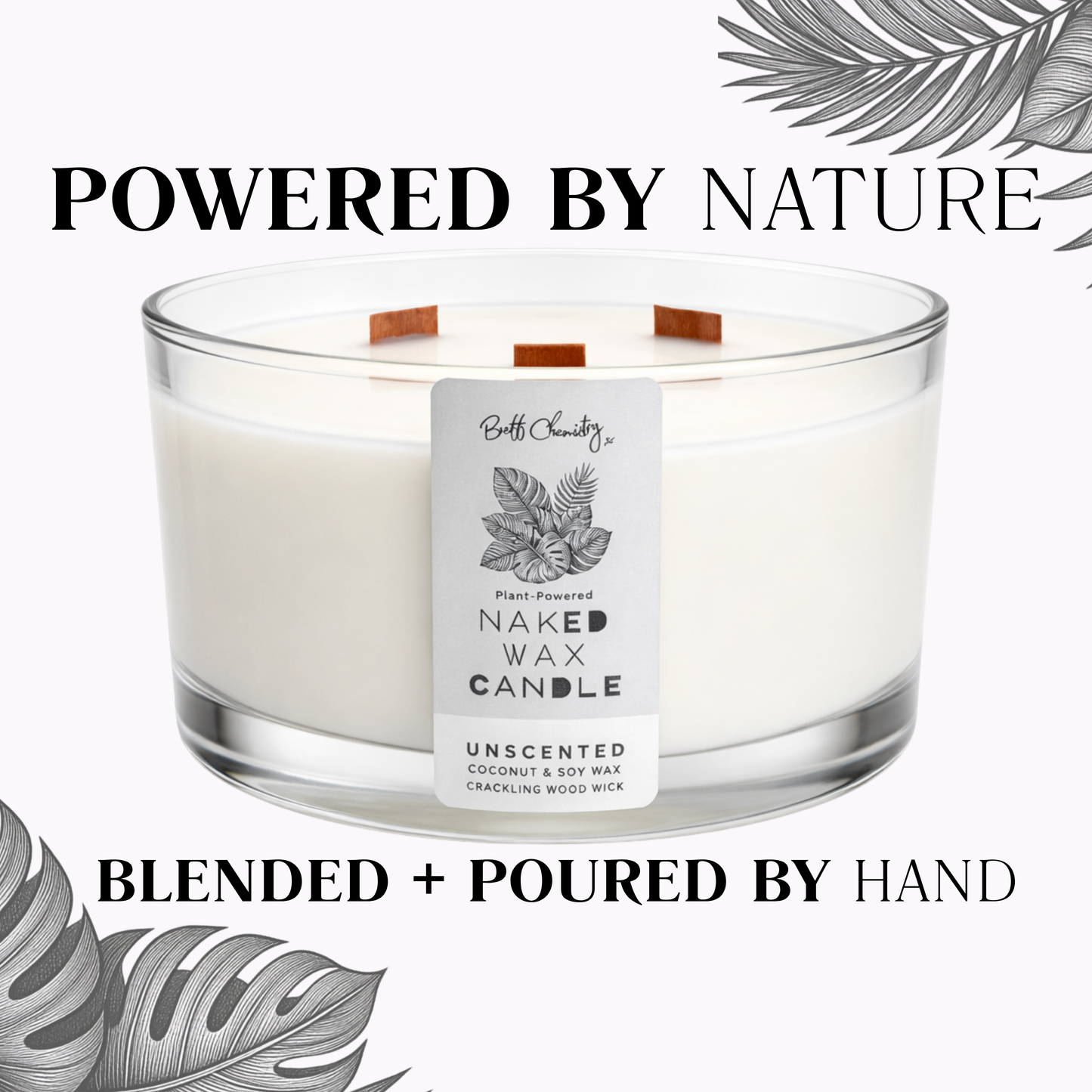 Statement Three Wood Wick Candle